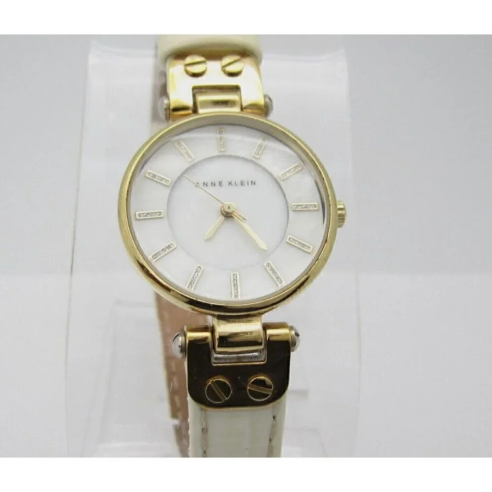 Women Anne Klein Quartz 100ft WR Analog 27mm Dial Causal Round Watch(E841)AK1950